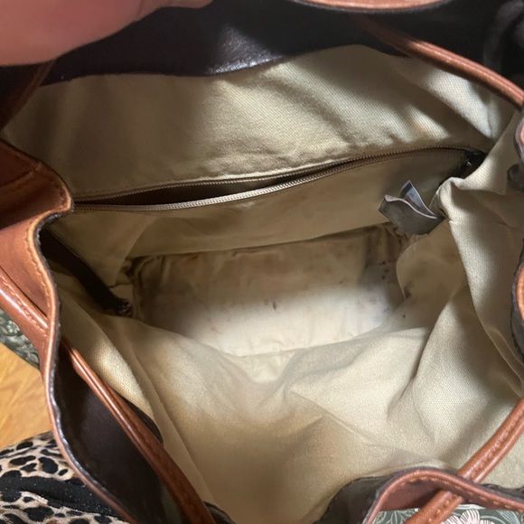 Leather bagback lonchamps - Picture 4 of 6